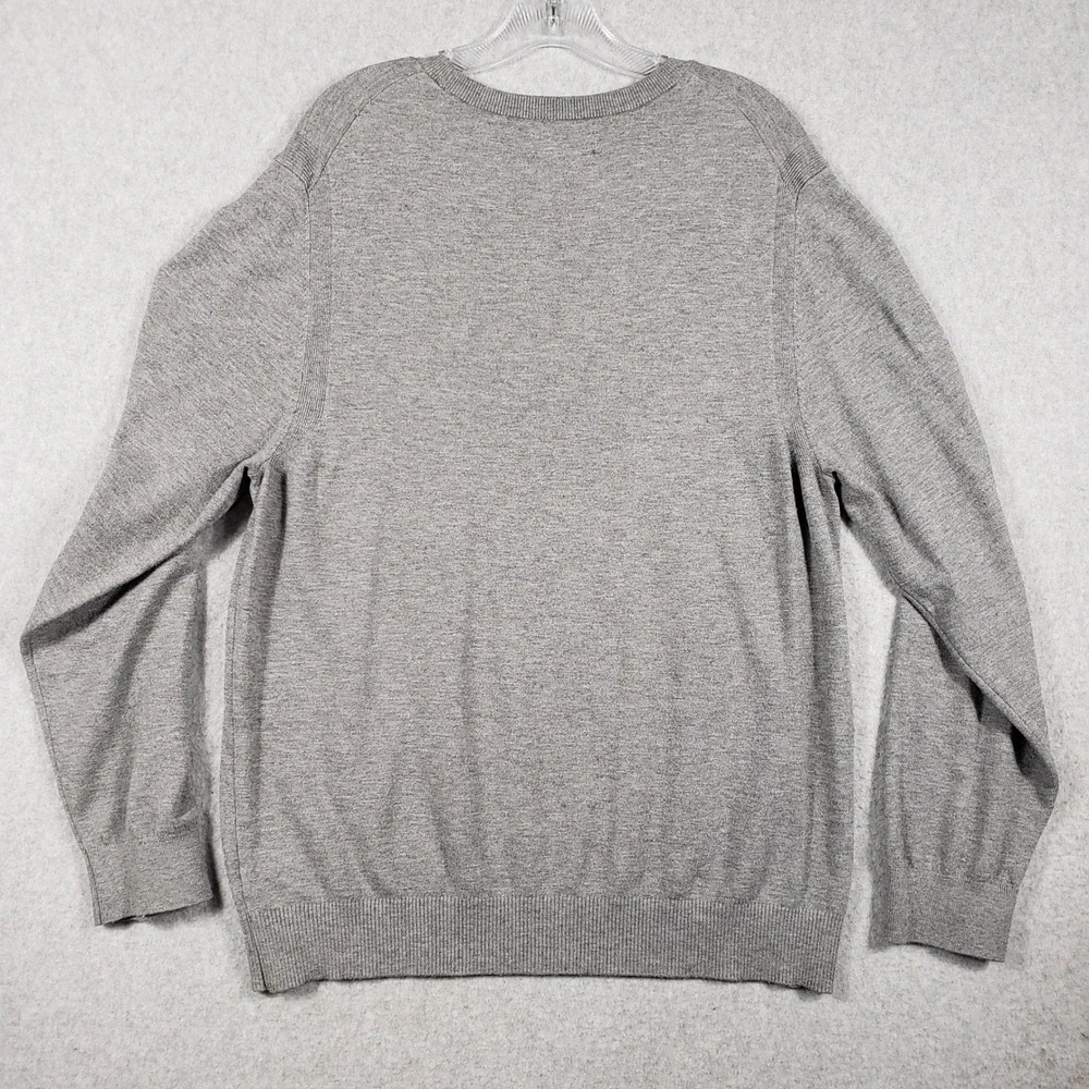 Free‎ Assembly Mens Sweater Crewneck 2XL Gray V-Stitch Knit MSW00094 Pullover
